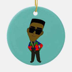 chibi ceramic tree decoration