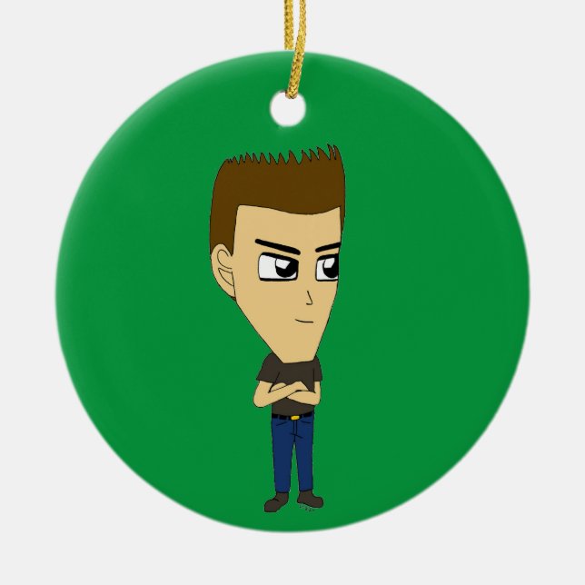 chibi      ceramic tree decoration (Front)
