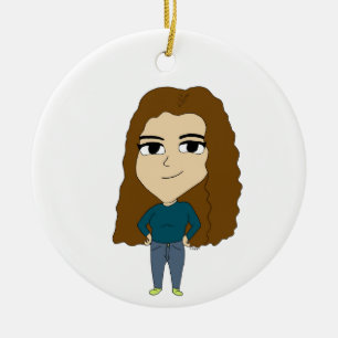 chibi ceramic tree decoration