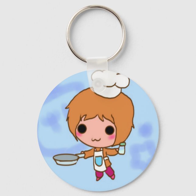 Chibi chef key ring (Front)