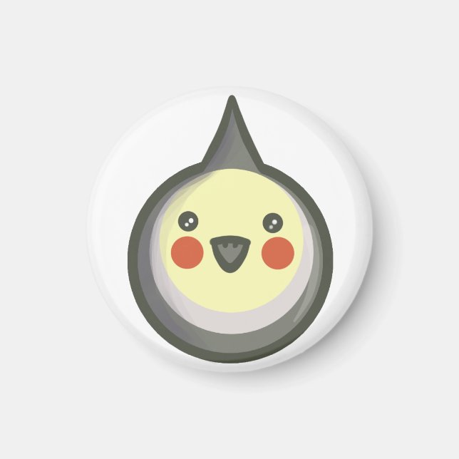 Chibi Cockatiel Magnet (Front)