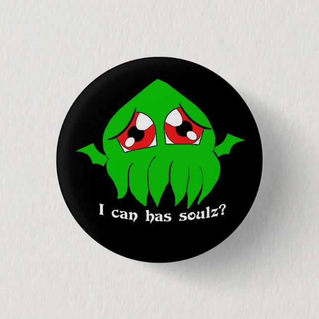 Chibi Cthulu lolthulu 3 Cm Round Badge (Front)
