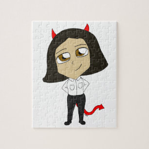 chibi devil girl jigsaw puzzle