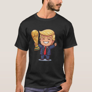 Chibi DnTr  Gold Cup Winner Champion Funny Soccer T-Shirt