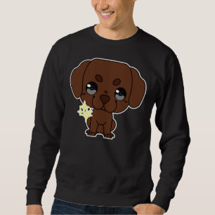 Chibi Doggo Pupper Chocolate Lab Sweatshirt