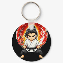 Chibi Dojo Endurance Clear Mind Keychain
