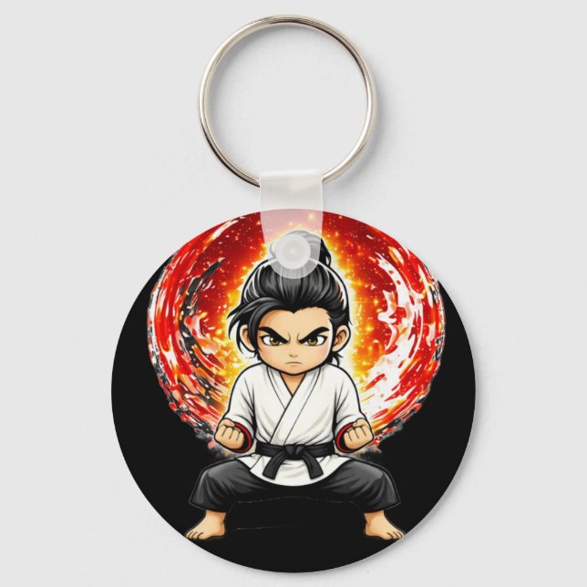 Chibi Dojo Endurance Clear Mind Keychain (Front)
