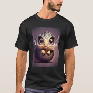 Chibi Dragon Baby Hatching From A Dragon Egg  Magi T-Shirt