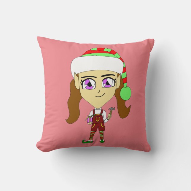 chibi elf  cushion (Front)