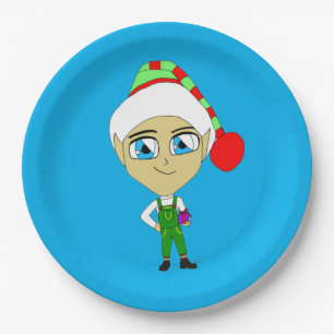 chibi elf paper plate