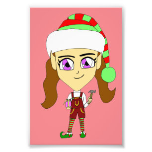 chibi elf photo print
