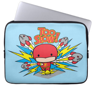 Chibi Flash Outrunning Rockets Laptop Sleeve
