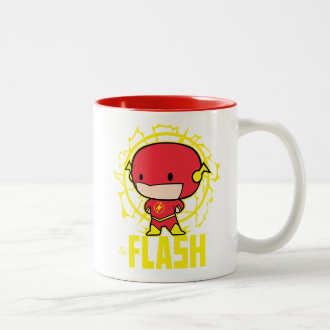 Chibi Flash With Electricity Two-Tone Coffee Mug (Right)