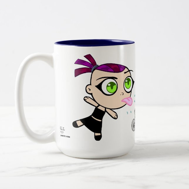 Chibi Foamy & Germaine Mug (Left)