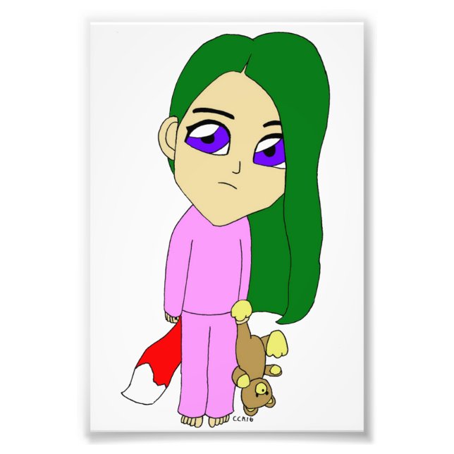 chibi foxy girl photo print (Front)