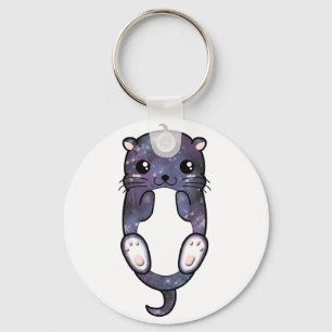 Chibi Galaxy Otter Key Ring