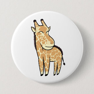 Chibi Giraffe 7.5 Cm Round Badge