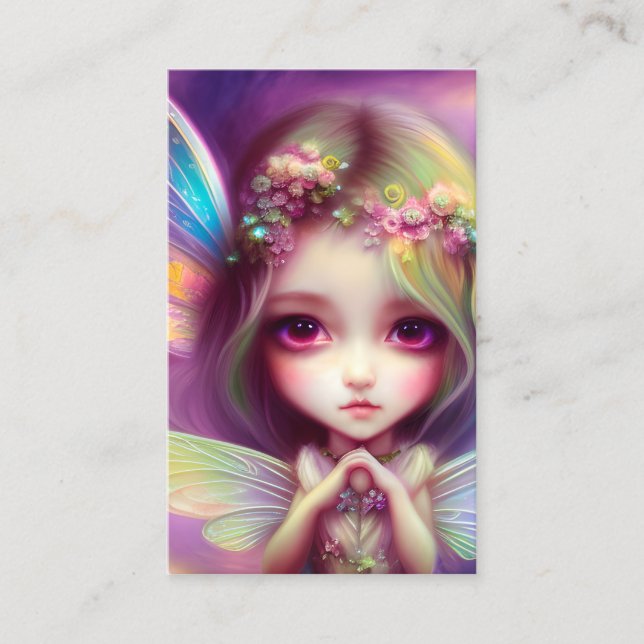 Chibi Girl Business Card (Front)