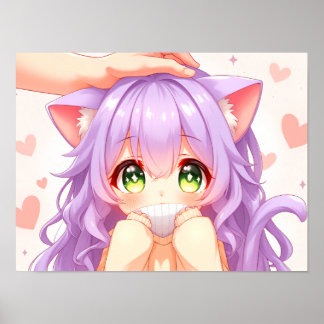 Chibi Girl Cute Portrait Poster