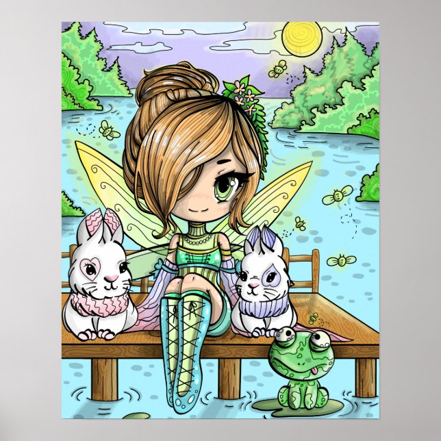 Chibi Girl Fairy Poster (Front)