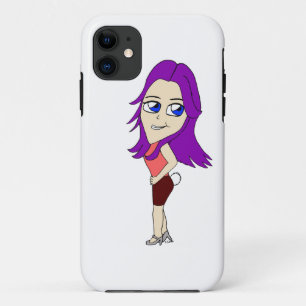 chibi girl with a bunny tail Case-Mate iPhone case