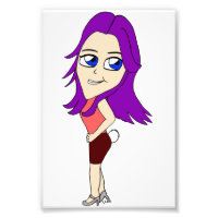 chibi girl with a bunny tail