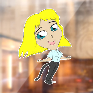 chibi girl with a tail