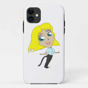 chibi girl with a tail Case-Mate iPhone case
