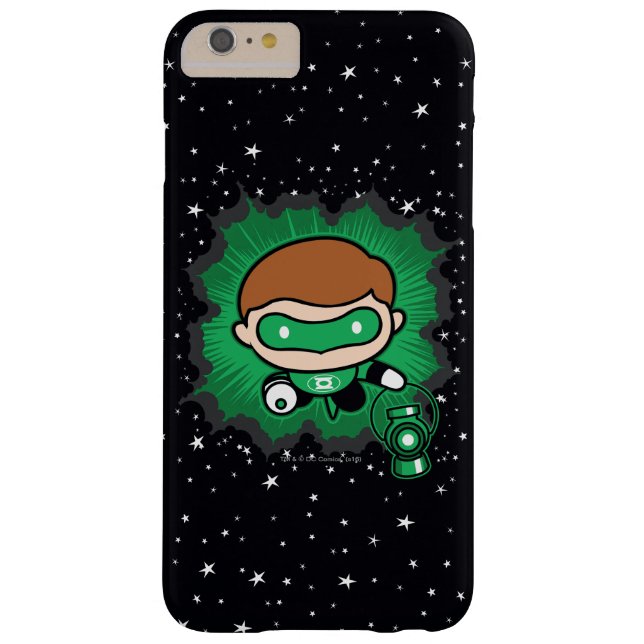 Chibi Green Lantern Flying Through Space Case-Mate iPhone Case (Back)