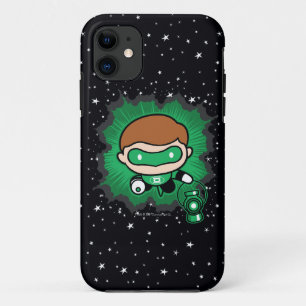 Chibi Green Lantern Flying Through Space Case-Mate iPhone Case