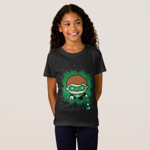 Chibi Green Lantern Flying Through Space T-Shirt