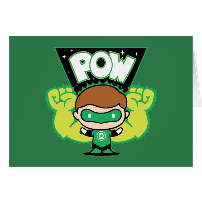 Chibi Green Lantern Forming Giant Fists (Front Horizontal)