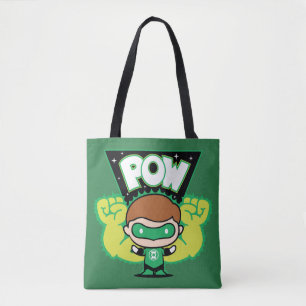 Chibi Green Lantern Forming Giant Fists Tote Bag
