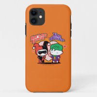 Chibi Harley Quinn & Chibi Joker Hearts