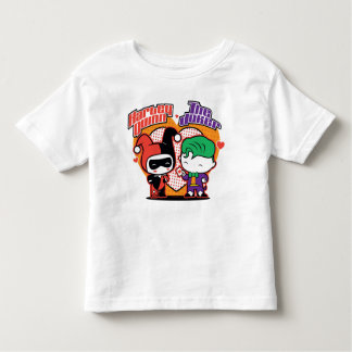 Chibi Harley Quinn & Chibi Joker Hearts Toddler T-Shirt
