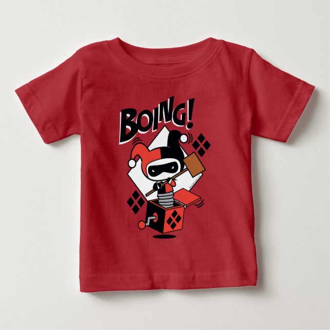 Chibi Harley-Quinn-In-A-Box With Hammer Baby T-Shirt (Front)