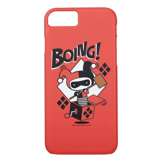 Chibi Harley-Quinn-In-A-Box With Hammer Case-Mate iPhone Case (Back)