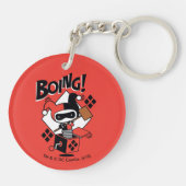 Chibi Harley-Quinn-In-A-Box With Hammer Key Ring (Back)