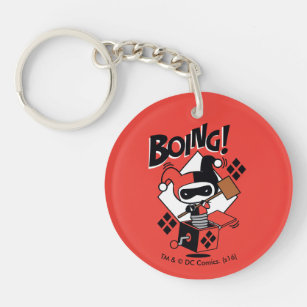 Chibi Harley-Quinn-In-A-Box With Hammer Key Ring