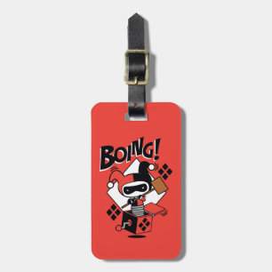 Chibi Harley-Quinn-In-A-Box With Hammer Luggage Tag