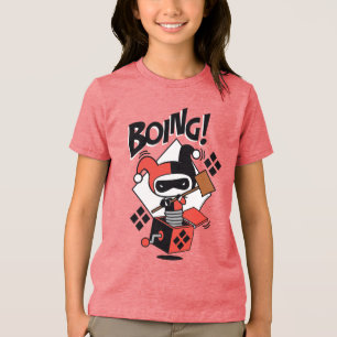 Chibi Harley-Quinn-In-A-Box With Hammer Tri-Blend Shirt