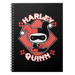 Chibi Harley Quinn Splits Spiral Notebook
