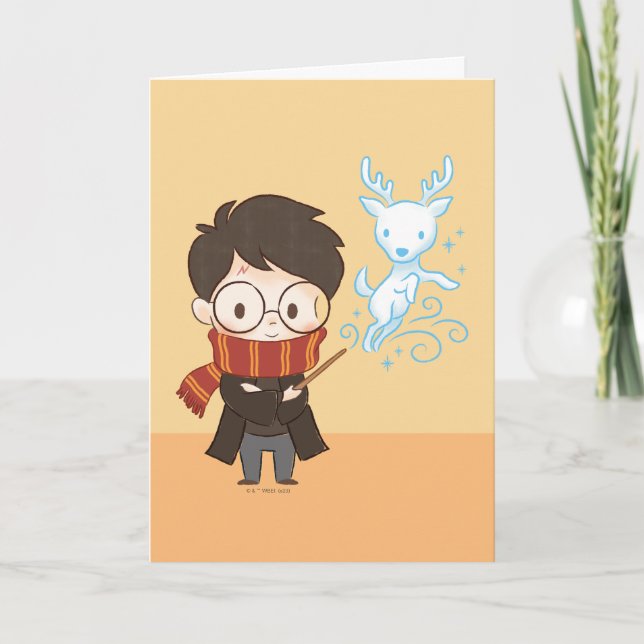 Chibi HARRY POTTER™ Patronus Card (Front)