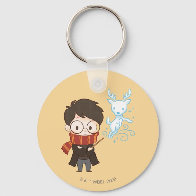 Chibi HARRY POTTER™ Patronus Key Ring (Front)