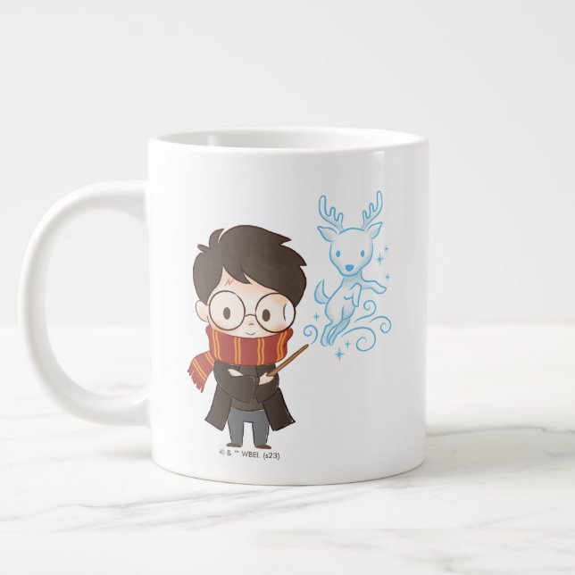 Chibi HARRY POTTER™ Patronus Large Coffee Mug (Left)
