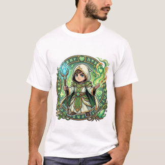 Chibi Healer Cleric Way of the Healer Kanji T-Shirt