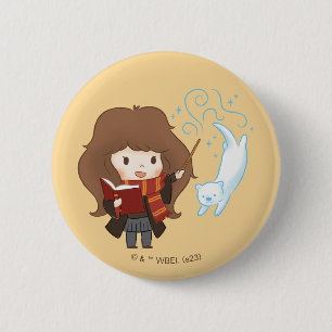Chibi Hermione Granger Patronus 6 Cm Round Badge