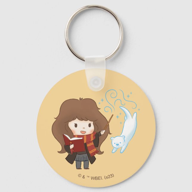 Chibi Hermione Granger Patronus Key Ring (Front)