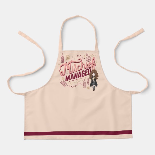 Chibi Hermione "Mischief Managed" Apron (Front)