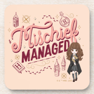 Chibi Hermione "Mischief Managed" Coaster
